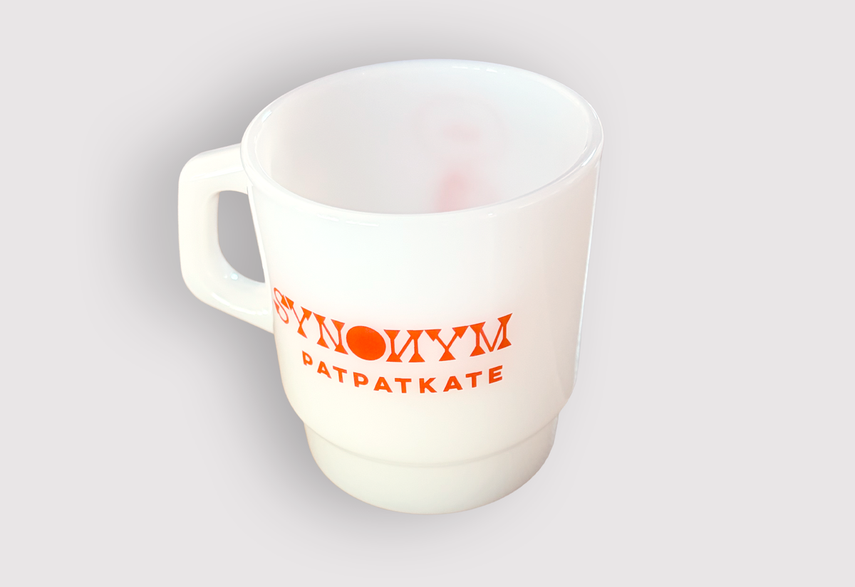 "Hi!' Dog Milk Glass Mug